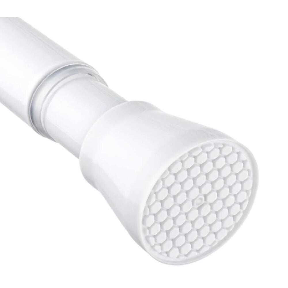 Adjustable Telescopic Tension Curtain Rod with Anti-Slip Ends